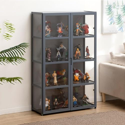 Dtyubfg Wandvitrine für Sammlerstücke – Aufbewahrungsschrank mit – für Miniaturmodelle von Autos, Lego, Figur, Modellbau-82 * 33 * 130cm