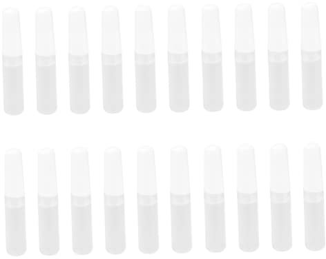 AUTSUPPL 20pcs Glue Cap Attached Glue Fabric Glue Repair Bead Glue Repair Glue for Beads Painting Acrylic Blocks Cross Stitch Glue Diamond Embroidery Glue White