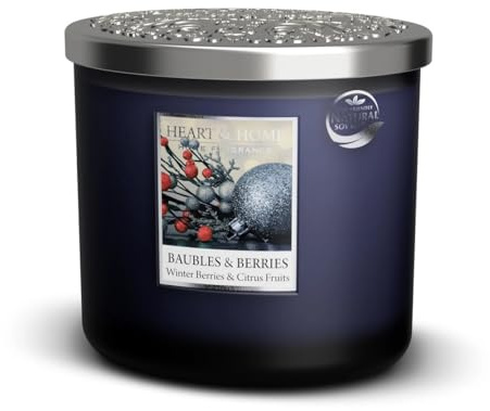Heart & Home Twin Wick Candle (Baubles & Berries)