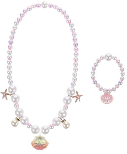 VICASKY 1 Satz Perlenkette für Kinderschmuck Geldbörse Handtaschen für Mädchen party kinderspielzeug children toys für Schmuck für Abs Colorful