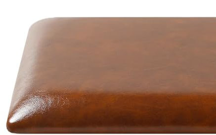 XIEMINLE Leder-Bankkissen, wasserdichtes Stuhlkissen, weiches Esszimmerstuhlkissen, Möbelschaum-Sitzpolster für 2-, 3-, 4-Sitzer, rutschfestes Sofakissen, Stuhl-Sitzmatte (60 x 30 cm, Kaffee)