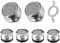 SURFOU Mousseur Robinet Cuisine, Lot De Six Embout Mitigeur Lavabo Salle De Bain À Visser M24 Economiseur Aérateur D'eau Pour Faucet, Économiseur Aerateur Robinets Anti Calcaire