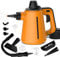 Tragbarer Dampfreiniger Handgerät, 1050W Dampfreiniger für Alles mit 10 Zubehörteilen Dampfdruck 3.5Bar Aufheizzeit 3Min Tank 380ML Dampfente Handdampfreiniger, Steam Cleaner Sofa Boden Polstermöbel