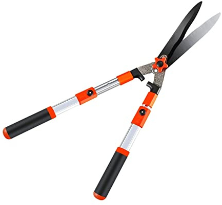 RUHEN Garden Hedge Shears Gardening Tools Extendable Hedge Shears for Trimming and Shaping Borders Boxwood Garden Pruning Hand Trimmers Grass Clippers
