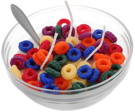 Beaupretty Realistic Food Candle Cereal Candle Bowl Natural Soy Wax Unique Home Decor Present
