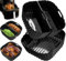 3 Pezzi Teglie Silicone per Friggitrice ad Aria, 22-25CM Quadrata Teglie Cestino Friggitrice ad Aria per Russell Hobbs XXL 8L/8,3L, Moulinex 6,5L/7L/7.5L, Princess 8L, Cecotec 8L,Tristar 8L