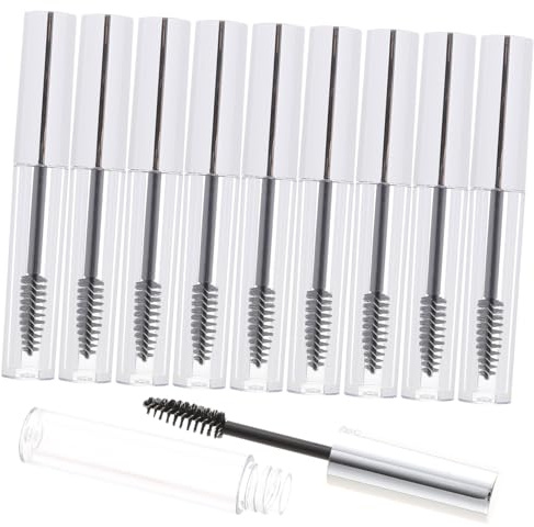 GALPADA Leere Mascara-tuben mit Fülltrichtern Transparente Mascara-flaschen für DIY aus Hochwertigem Material Luftdicht Verschließbar