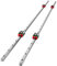 OrangeA Linearschiene 1500 mm, Linearlager-Gleitset mit 2 Schienenwellen und 4 Lagerkissenblöcken