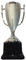 Durabol Trofeos plástico de Premio y Recompensas para Competiciones, Accesorios de Premiación (Color Plata)