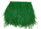 ADAMAI Plumas de avestruz naturales adornos flecos DIY vestido costura artesanía trajes decoración paquete de 2 yardas verde oscuro