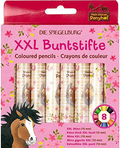 Die Spiegelburg 15625 XXL Buntstifte Mein Kleiner Ponyhof (8 St.)