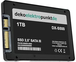 dekoelektropunktde 1 to Disque Dur SSD Convient pour Toshiba Satellite L450-16N L450-16Q L450-16T L450-16U53, Remplacement Alternatif
