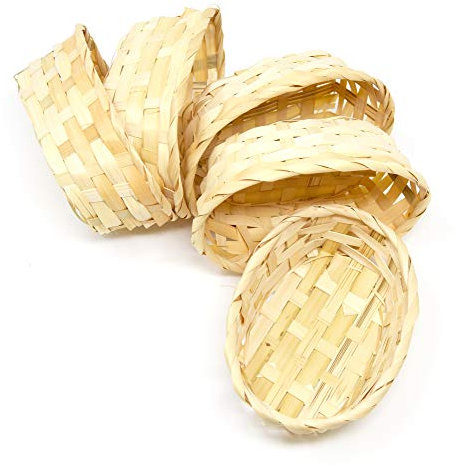 Lashuma Lot de 5 corbeilles cadeau ovales - 16 x 11 cm - Hauteur : 4 cm