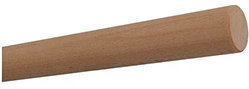 TIBU Buche unbehandelt Holz Handlauf Geländer 30-500 cm Wandhandlauf Wand Treppe ohne Halter, Länge: 300 mm / 30 cm / 0,3 m Enden: gefast