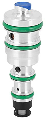 X AUTOHAUX Coche A/C Aire Acondicionado Compresor Control Solenoide Válvula V5 Azul