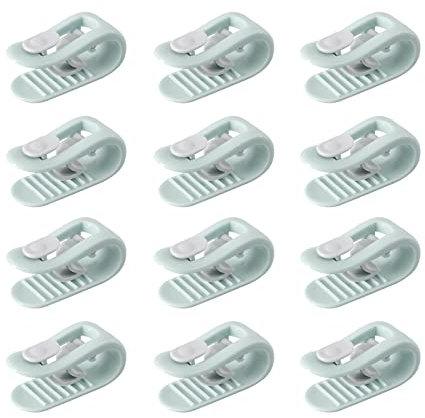 Gwotfy 12 Enfile Couette, Clip Housse De Couette, Pince Housse de Couette, Attache Couette, Attache Drap Housse, Anti-dérapant sans Aiguille Clip de Fixation Literie Accessoires