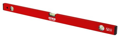 STIER Wasserwaage 80 cm Aluminium ± 1,0 mm/m drei Libellen