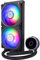 Cooler Master MasterLiquid PL240 Flux Series 240mm AIO CPU Liquid Cooler, 0 RPM, pompa a doppia camera, base in rame ingrandita, ventole ARGB PL-Flux 120mm per AMD Ryzen/Intel 1700/1200/115X