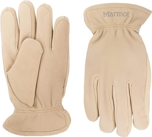 Marmot Herren Basic Work Glove, gefütterte Lederhandschuhe, robuste Arbeitshandschuhe, mit schnelltrocknendem Innenfutter, Tan, XXL