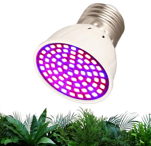 Pilipane Plant Growing Light Bulb,Grow Light Bulb,36W LED Grow Light Bulb, Daylight Full Spectrum Lamp,E27 Plants Growing Light Bulb,Plant Flower Hydroponic Bulb for Vegetables Greenhouse Seedlings
