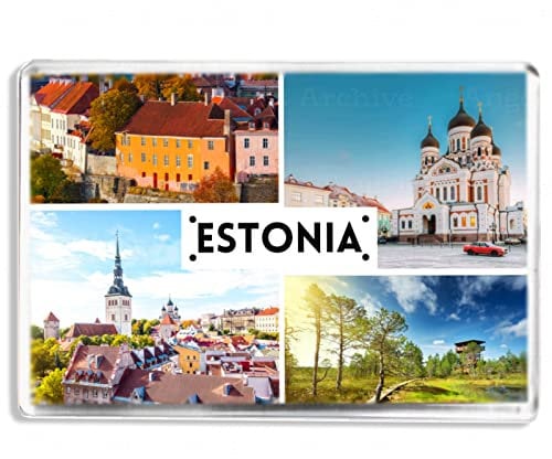 Estonia - Europe - Souvenir Tourist Fridge Magnet - Novelty Keepsake Gift