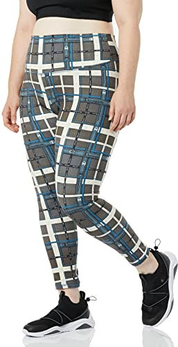 Champion Damen High Rise Tight Leggings, Tapes Teal, XX-Large