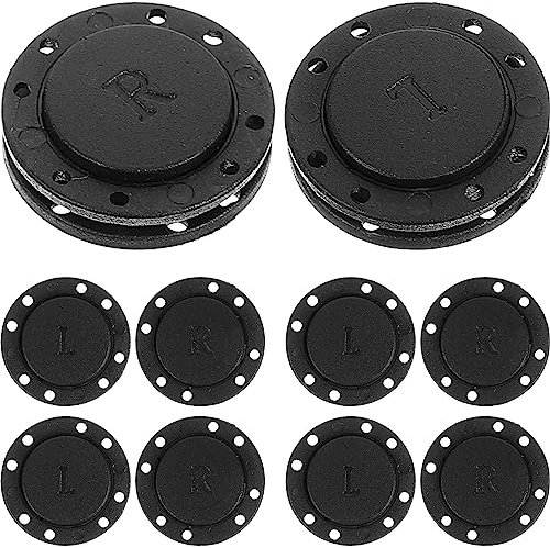 Beavorty Druckknöpfe Magnetisch zum Annähen Schwarz Durchmesser 22mm 6 Paare Unsichtbare Magnetknöpfe für Kleidung Mantel Windjacke Handtaschen Lätzchen DIY Nähen Basteln Nähzubehör