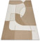 rugsx Tapis SISAL Flat Intérieur Extérieur– Moderne et résistant – pour Salon, Balcon, terrasse – Motif géométrique – Beige Naturel Couleur Paille, Cordon 80x150 cm