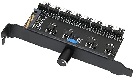 PC Lüfter Geschwindigkeit Controller, CPU Gehäuse Taste Anpassung PC Fan Hub für Wasserkühlung System
