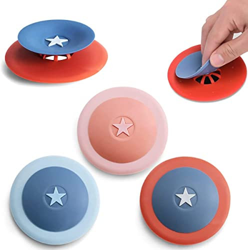 Norhogo 3 Stück Multifunktionaler Abflussstopfen, Badewanne Waschbecken Stopper, Waschbecken Plug Sieb, Schild Ablassschraube, silikon Abflussstopfen, Universal Silikon Bad Plug Abfluss Sieb