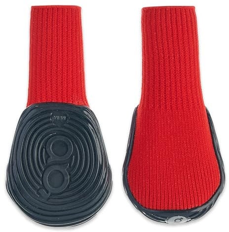 GOO EEZ Ultras Hundestiefel, Rot/Schwarz, 2 Stück