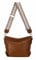 Damen Tasche Shopper Hobo-Bags Crossbody Schultertasche Umhängetasche Handtasche Gürteltasche Crossover Kunst-Leder Cognac