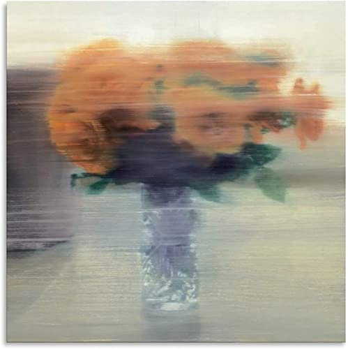 XCPORA Gerhard Richter Poster Abstrakte Blume Wandkunst Gerhard Richter Drucke Gerhard Richter Leinwand Malerei für Home Wanddekoration Bild 50x50cm Kein Rahmen