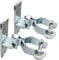 2 Pack 1-3/8 Inch Wall Mount Gate Hinge Metal Hinges Fence Post Chain Link Fence Frame Hinge Outdoor Gate Hardware (Screws Included)
