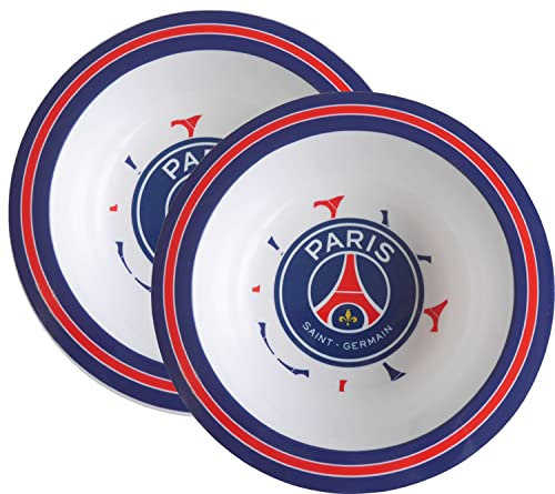 Paris Saint-Germain 2 x Bol PSG - Micro ondable - Collection Officielle 16 cm