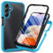 Samsung Galaxy A25 5G Case with Built-in Screen Protector, 360 Full Body Protective Cover Heavy Duty Anti-Scratch Shockproof Slim Silicone Bumper Clear Phone Case for Galaxy A25 5G, Light Blue
