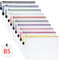 Vicloon Dokumententasche mit Reißverschluss B5, 10pcs Mesh Plastic Zip Bag, Wasserdichte Document Case, Reißverschlusstasche Zip Beutel Tasche Wallet Taschen Kunststoff Mesh Dokumentenmappen