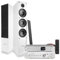 Fenton SHF80W Tower Stereo System - Floor Standing HiFi Speakers, WiFi Internet Radio, Bluetooth, DAB+, Spotify Connect & AD220A Home Audio Amplifier Kit
