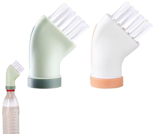 ZONEWD 2 Multi-use Crevice Cleaning Brush, Gaps Cleaning Brush Can Be Connected To Mineral Water Bottles, Multifunctional Bathroom Cleaning Brush For Small Space, Window Seam Corner Cleaning