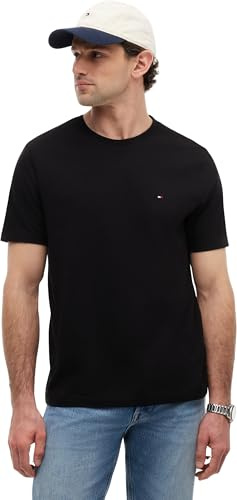 Tommy Hilfiger Herren T-Shirts Kurzarm Essential Regular Fit Rundhalsausschnitt
