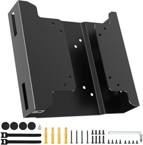 VESA-Halterung für Dell Micro PC VESA/Wand/Unter-Tisch Halterung für Dell OptiPlex Micro Form Faktor Gehäuse Mini-PC Halterung für Dell 7010 7050 7040 7090 3000 3050 9020 und Mehr mit Kabelbinder