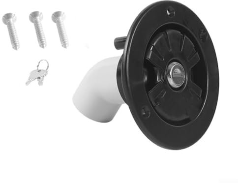 Wohnmobil-Wasserkappe mit Schlüssel, auslaufsicher, für Auto, Frischwasser, Einlassluke, Wohnmobil, Tankdeckel, geeignet für Wohnwagen (schwarz)