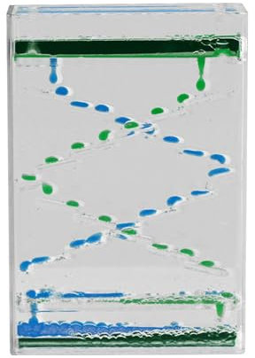 Sollee Sablier liquide – Sablier à huile acrylique | Jouets apaisants pour soulager le stress et le bureau, minuteries d'eau, jouets sensoriels liquides pour