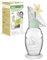 haakaa Manual Breast Pump with Flower Stopper Set, Gen.2 Silicone Hand Pump with Suction Base, BPA Free (4oz/100ml, Oat)