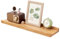 TREOAKWIS Schweberegal Wandregal, Regalbrett Holz Wandboard Eiche Massiv Bilderleiste Bücherregal Kinder Wand für Wohnzimmer, Kinderzimmer, Schlafzimmer, Büro (Natürlich, 40 x 15 cm)