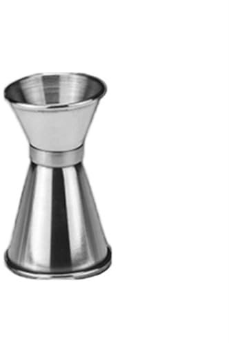 CHFYIJYHM Jigger in Acciaio Inossidabile, Strumento di misurazione for Cocktail Premium, for Forniture da Barista(Silver 30-50ml)