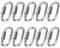 Lot de 10 petits mousquetons M3.5 en acier inoxydable avec vis de verrouillage - Mousquetons robustes - Mousqueton à lien rapide - Mousqueton de verrouillage pour sac à dos de randonnée