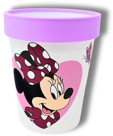 Stor Minnie Mouse Trinkbecher für Kinder rutschfest & BPA frei - Kinder Becher 260 ml für Kindergarten - Kindertrinkbecher - Camping Becher - Baby Plastik Kinderbecher wiederverwendbar