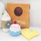 Remedare 4er-Pack Hundespielzeug, Quietsch-Plüsch Cupcake mit Tasche & Knistereffekt, kaffeefarben, für kleine & mittelgroße Hunde, Geburtstagsspielzeug