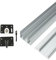 Triple Rail Sliding Door Rail Track Kit Sliding Wardrobe Door Track Kit Silent Glide Wheel Replacement Kit for Wardrobe,Barn Glass Doors(100cm/39in)